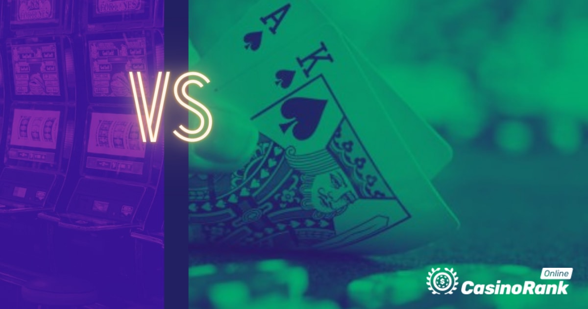 Online-kasinopelit: Slots vs Blackjack – kumpi on parempi?